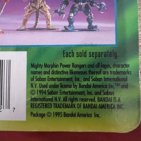 Mighty Morphin Power Rangers Evil‎ Space Aliens Series 2 - Picture 3 of 9